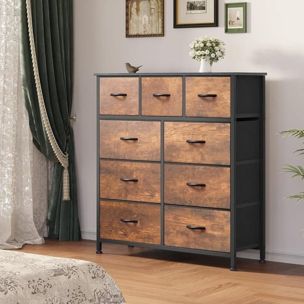 NEW Dresser with 9 Drawers -Fabric Storage Tower, Organizer Unit for Living Room